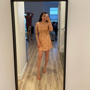 Verge Girl Retro Floral Tie Back Mini Dress